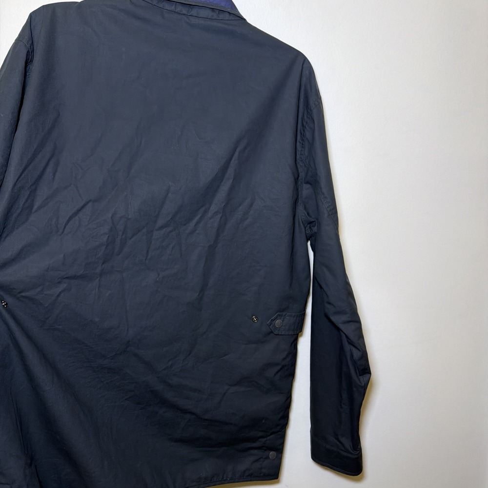 Peter Millar Mens LARGE Harrison Field Jacket Navy Blue Outdoor Water Resistant - Picture 8 of 15